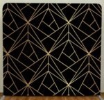 Black and gold geometric 8x8 photo booth backdrop
