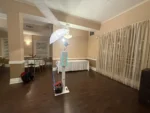 A sleek self-serve booth setup that fits neatly into elegant event venues without adding clutter.