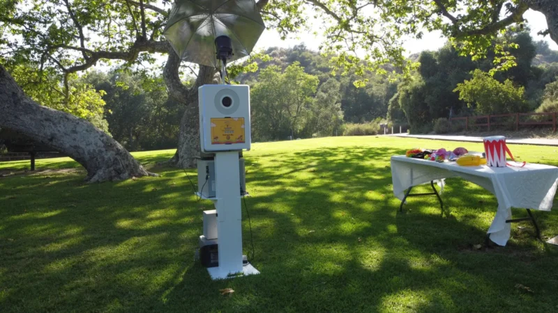 beÜtiful Pixels TurnKey-Pro photo booth outdoor setup in Orange County park event space
