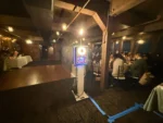 TurnKey-Pro photo booth setup at a rustic indoor Orange County event venue