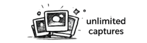 Unlimited captures icon for photo booth and 360 booth rentals with unlimited guest sessions